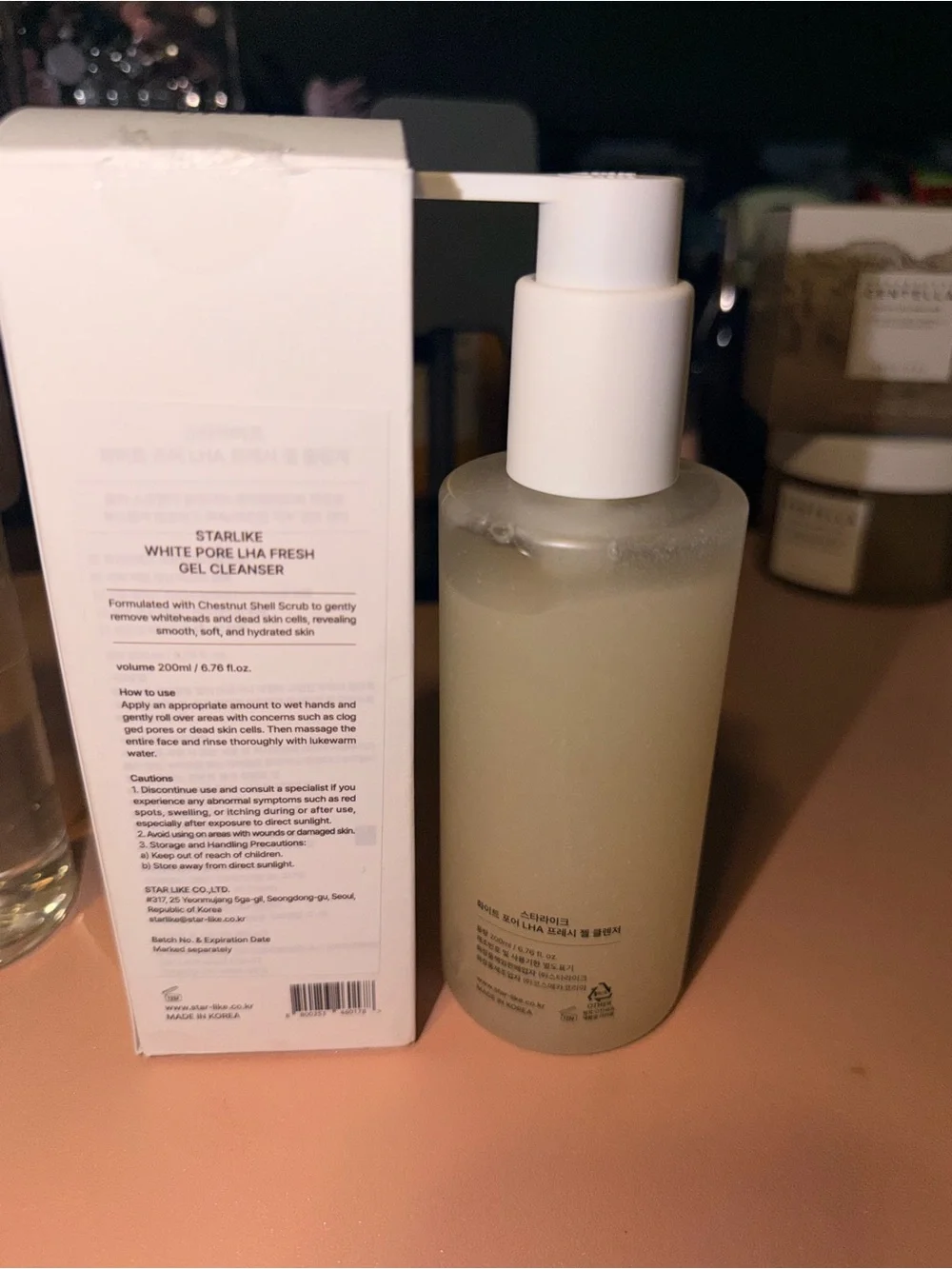 2 items: Starlike Black Pore Cleansing Oil & Starlike White Pore Gel Cleanser